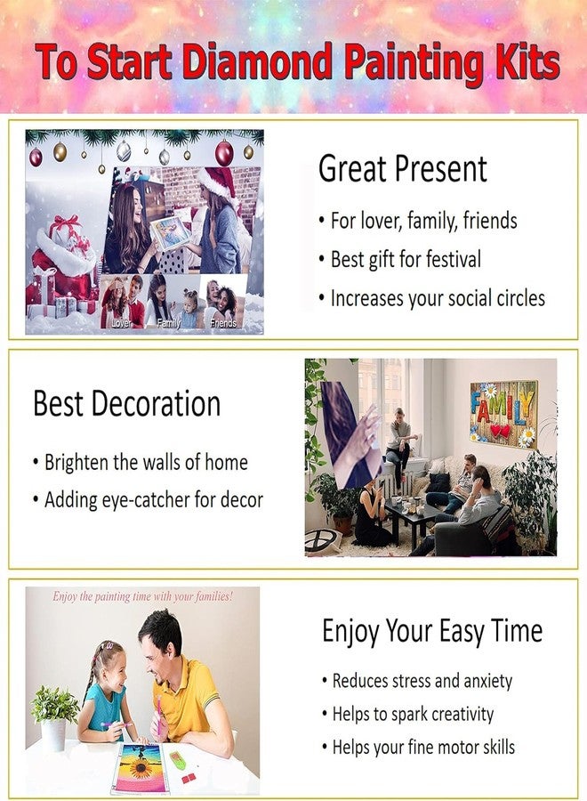 TREXEE Large Size DIY 5D Diamond Painting Kits for Adults & Kids DIY Large Waterfall Full Round Drill Diamond Paint by Numbers Kit for Home Wall Decor (35.5 x 15.7 inch)(No Frame) - Image 3